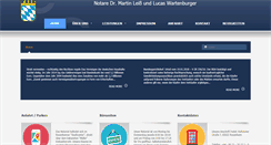 Desktop Screenshot of notare-leiss-wartenburger.de