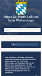 Mobile Screenshot of notare-leiss-wartenburger.de